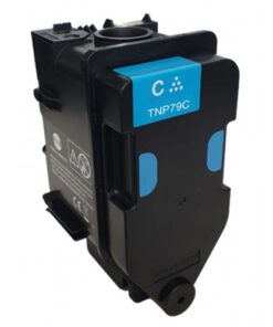 Cartus toner TNP79C, compatibil cu imprimante, culoare cyan, eficiență ridicată, capacitate mare, ideal pentru birouri.