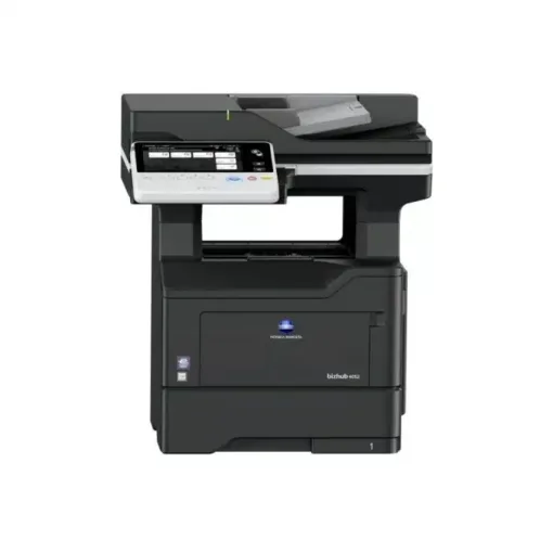 Imprimantă multifuncțională Bizhub 652, ideală pentru birouri, cu funcții de imprimare, copiere și scanare, design compact și eficient.