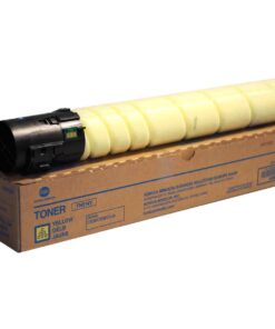 Cartus toner galben pentru imprimante, model TH-54Y, compatibil cu diverse tipuri de imprimante laser, ambalat în cutie.