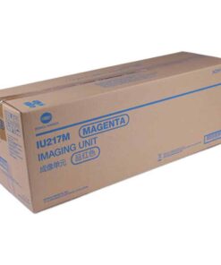 Unitate de imagistică Magenta IU217M, compatibilă cu imprimantele Konica Minolta, ambalaj de carton.